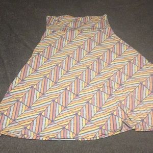 Pastel Multi-colored High-Waisted Skirt